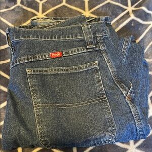 Wrangler Blue Denim Overalls Classic Style